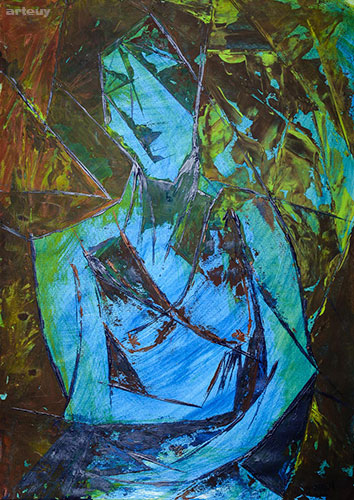 Dama en Azul I - Isabel Pareja