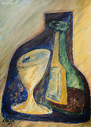 Botella y copa - Isabel Pareja
